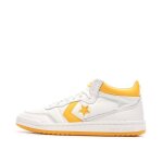 Baskets blanches / orange homme converse fastbreak