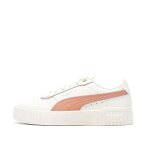 Baskets blanches / roses femme puma carina 395017