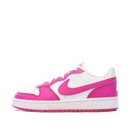 Baskets blanches / roses fille nike court borough Baskets blanches / roses fille nike court borough