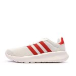 Baskets blanches / rouges homme adidas lite racer 3. 0