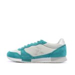 Baskets blanches / turquoises femme le coq sportif alpha