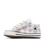 Baskets blanche / vert / rose  imprims bb converse cribster