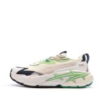 Baskets blanches / vertes femme puma spina