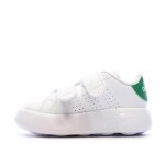 Baskets blanches / verte garon / fille bb adidas advantage