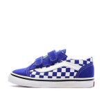 Baskets bleu gar�on vans old skool v check