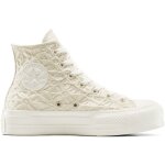 Baskets converse chuck taylor all star lift platform textured material beige mixte Baskets converse chuck taylor all star lift platform textured material beige mixte