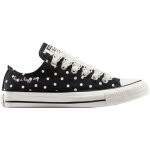 Baskets converse chuck taylor all star polka dot noir mixte