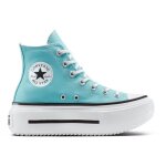 Baskets converse chuck tlr as lift double stack bleu femme