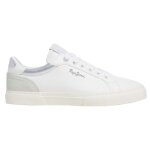 Baskets femme - pepe jeans - kenton court - synth�tique - plat - argent�