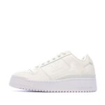 Baskets ecru femme adidas forum bold
