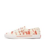 Baskets �cru / rouge femme pepe jeans brady