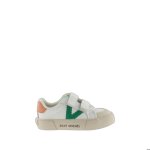 Basket enfant - victoria - effet cuir - vert - scratch - confort exceptionnel