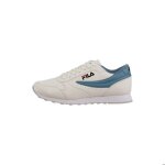 Baskets femme - fila - orbit low - couleur marshmallow - adriatic blue - lacets - talon plat