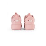 Baskets femme - fila - superbubble - rose - lacets - talon plateau