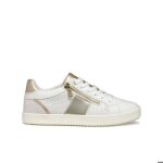 Baskets - geox - blomiee e - blanc - zip c�t� - technologie respirante