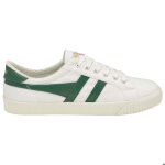 Baskets femme - gola - mark cox - off white / dark green - lacets - textile