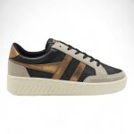 Baskets femme - gola - superslam blaze ii - noir / bronze - lacets - plat