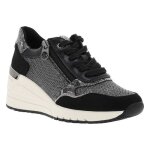 Baskets femme marco tozzi argent et  lacets
