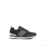 Baskets femme - pepe jeans - dublin half - noir - lacets - plat