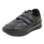 Basket femme - stiledivita - cuir et tissu extensible - noir - semelle amovible