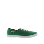 Baskets femme - victoria - 1915 anglaise - vert - plat - lacets