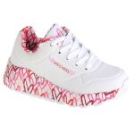 Baskets - skechers - uno lite - blanc - cuir synth�tique - l�g�res et confortables