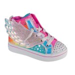 Baskets pour fille - skechers - twi - lites 2. 0 dreamy wings - multicolore - tige textile - fermeture ...