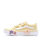 Baskets jaune fille vans old skool v flower