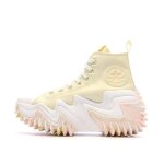 Baskets jaunes / roses / blanches femme converse run star