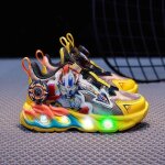 Baskets led enfant?sneakers sportives avec clairage multicolore et design anim?chaussures lumineuses ...
