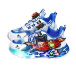 Baskets led garon avec lumires clignotantes - chaussures de sport enfant respirantes  fermeture rotativemot ...