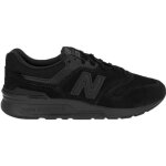 Basket new balance 997h - homme - noir - cuir - lacets - plat