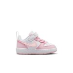 Basket - nike - court borough low recraft btv - blanc - scratch - b�b� fille