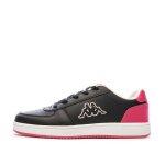 Baskets noir / rose fille kappa malone lace