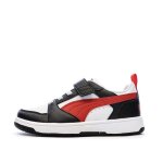 Baskets noires / blanches / rouges garon puma rebound