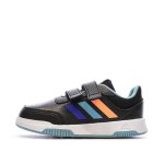 Baskets noires / bleu gar�on adidas tensaur