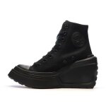 Baskets noires femme converse chuck 70 de luxe wedge