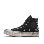 Baskets noires femme converse chuck 70 studded