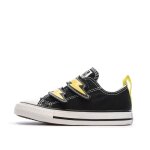Baskets noires / jaunes gar�on converse all star electric