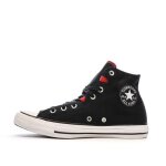 Baskets noires / rouge / blanches converses chuck taylor all star