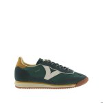 Baskets en nylon et cuir fendu femme victoria saturno