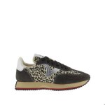Baskets en nylon imprim animal et cuir fendu femme victoria cosmos