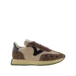 Baskets en nylon imprim animal et cuir fendu femme victoria cosmos
