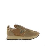Baskets en nylon mtallis et cuir fendu femme victoria cosmos