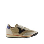 Baskets en nylon mtallis et cuir fendu femme victoria saturno