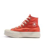 Baskets oranges femme converse chuck taylor all star platform