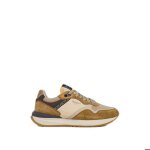 Baskets - pepe jeans - buster pro combi - couleur tobacco - homme - lacets