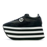 Baskets  plateforme noir / blanche femme no name flex jogger