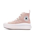 Baskets rose fille converse all star move platform
