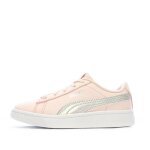 Baskets rose / gris paillet fille puma vikky rainbow